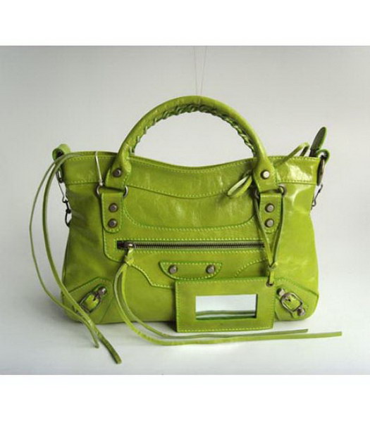 Balenciaga First_Grass in pelle verde